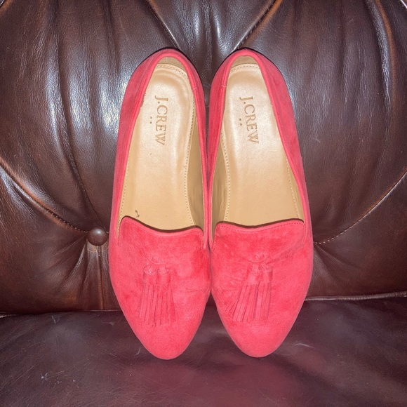 Jcrew suede tassel smoking loafers - Picture 1 of 16